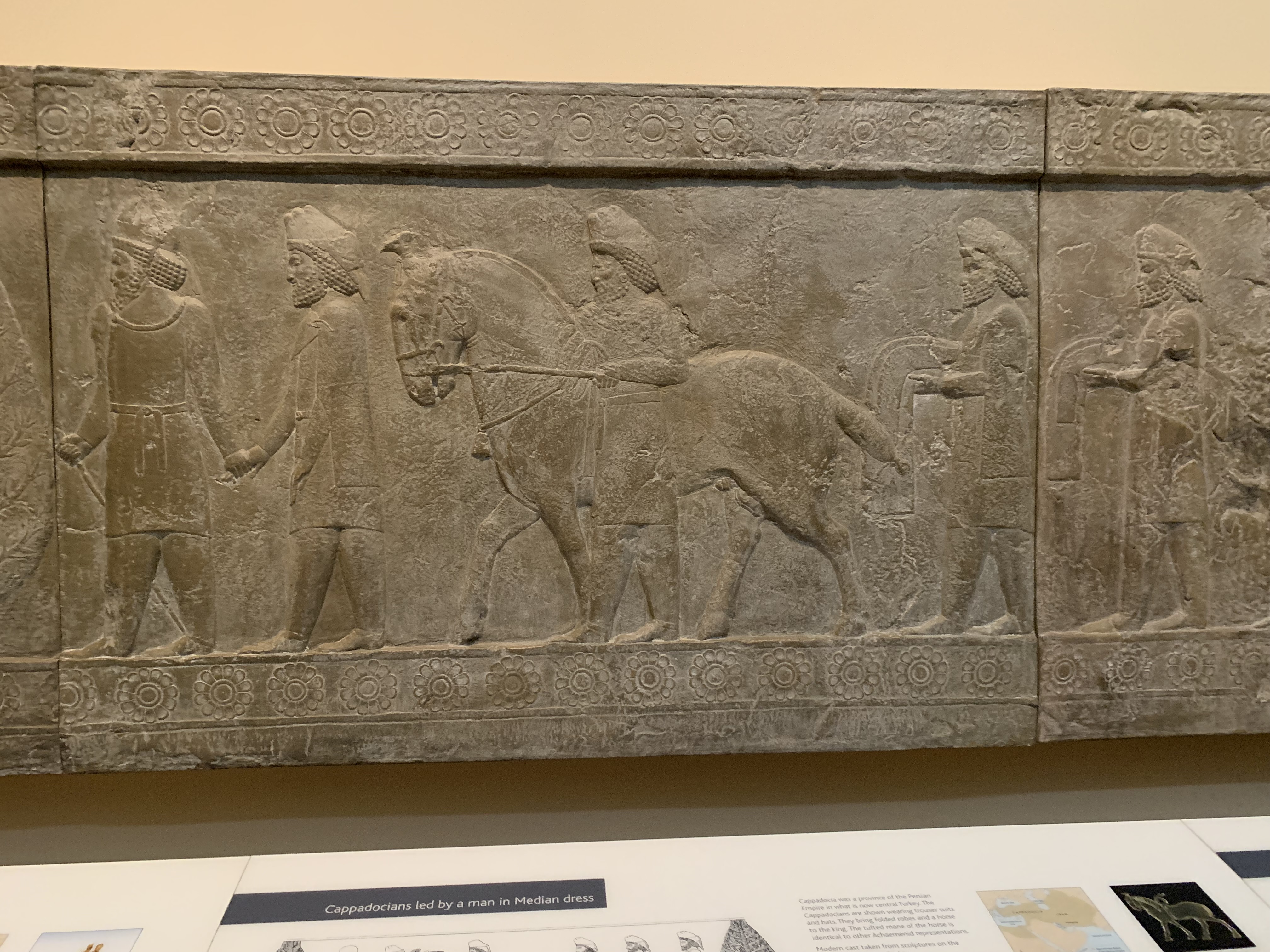 Portion of a cast of the Apadana at Persepolis